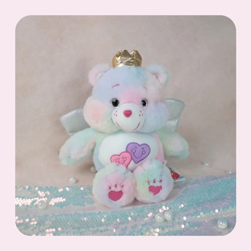 33cm Care Bear With Wing Plush Toys Cartoon Animals Angel Bear Stuffed Soft Dolls Toys Girl Boys Gift Homedecor Pillow