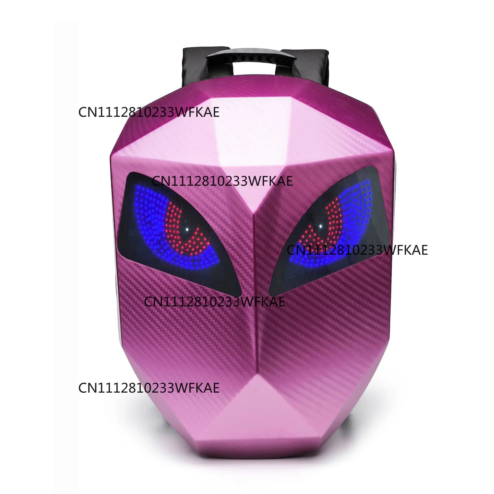 Motorcycle Helmet Backpack Riding Safety Bag LED Luminous Riding Backpack PC Material Elastic Housing Expandable