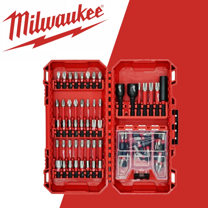 

Milwaukee 4932492008 Impact Duty Bit Set 75-Piece Hexagon Square Screwdriver Power Tool Accessories