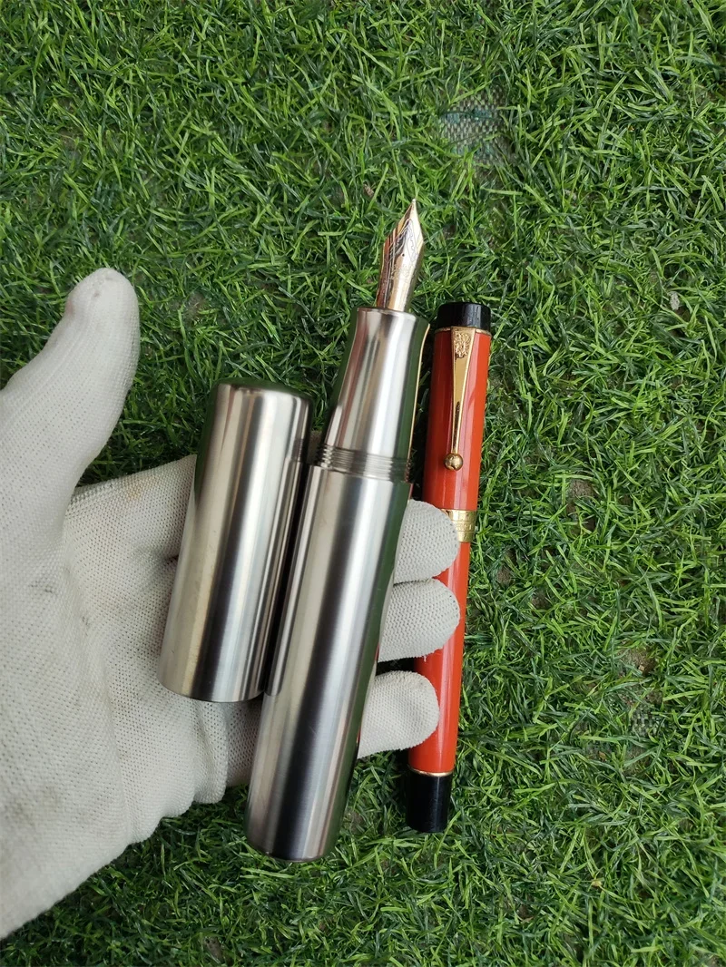 

Titanium Alloy Giant Extra Large Heavyweight Pen NO.8 Jinhao Nib Large Capacity Business Funny Ballpoint Pen Writing Gifts