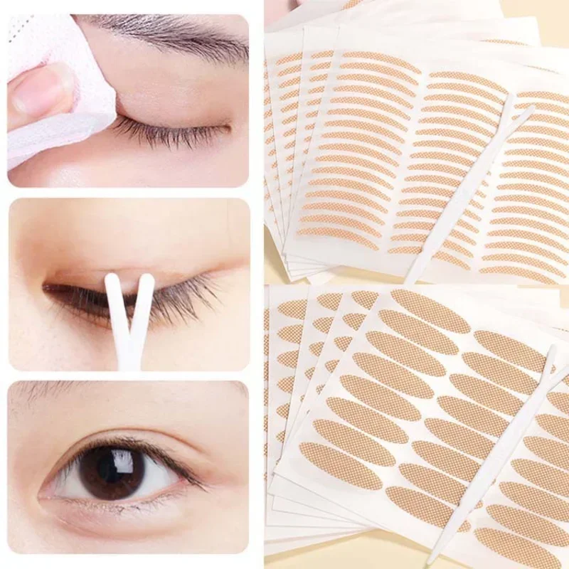 Natürliche Eye-Lift Mesh-Spitze Transparent Unsichtbare Selbstklebende Augenlid Bänder Aufkleber Frauen Unsichtbare Doppel-falten Augenlid 1 stücke 2026