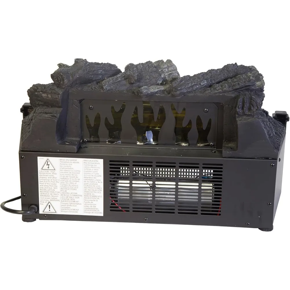 صديقة للبيئة 9x23x13 سخان سجل الموقد الكهربائي الأسود مع توهج مريح قابل للتعديل #4