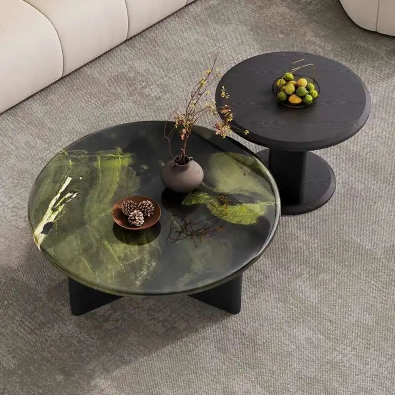 

Nordic Round Coffee Table Modern Decoration Designer Writing Minimalist Coffee Table Service Italian Cheap Couchtisch Furniture