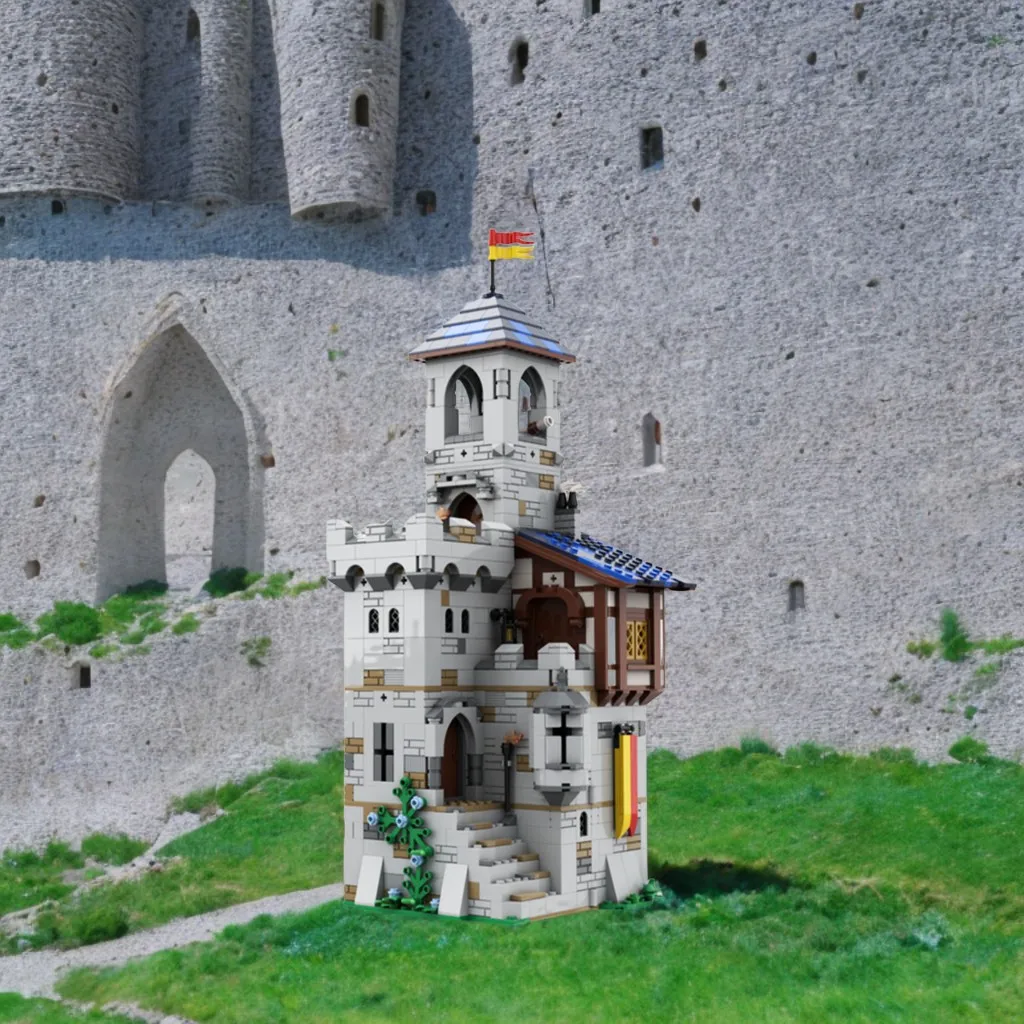 

1366pcs MOC Castle Keep Modular Fortress DIY Model Building Blocks Birthday Toys Gift for Medieval Fans