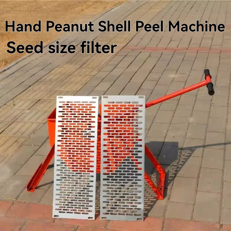 Hand Crank Peanut Sheller Manual Peanut Peeling Machine Heavy-Duty Metal Construction Efficient Shelling