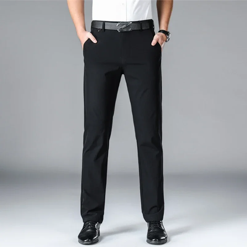 Men\'s Business Casual Pants Fashion Elastic Comfortable Pants
