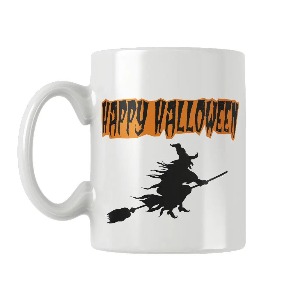 Happy Halloween Coffee Cup Ceramic Mug Special Creative Haloween Funny Gifts For Kids Friends Girlfriends Boyfriends