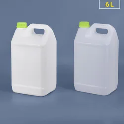 6 Liter  HDPE Container Plastic Sealing Bottle Food Grade Square Liquid Jerry Can For Gel Shampoo Multipurpose Hot Sale 1Pc