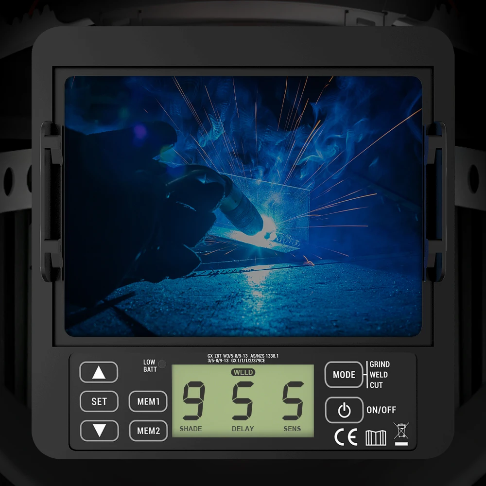 ANDELI Free Shipping Large View Welding Helmet Flip up Auto Darkening True Color 4 Arc Sensor