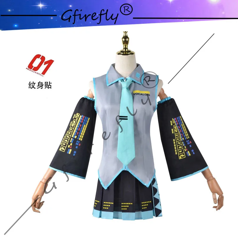 vetements-de-spectacle-de-personnage-d'anime-hatsune-miku-miku-vetements-d'anime-costume-de-cosplay-jupe-jk-meme-costume-autocollants-cadeau-d'halloween