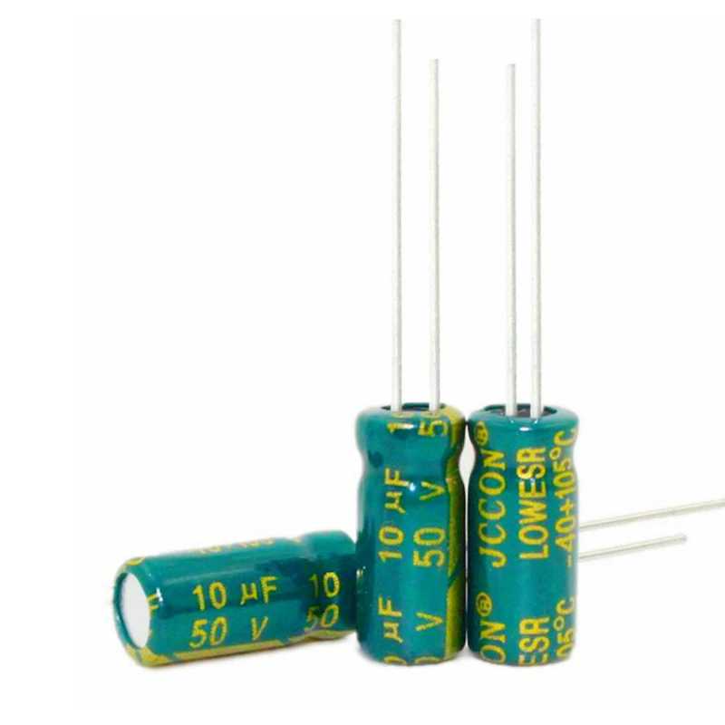 16v100uf 25v47uf 35v47uf 50v10uf 50v22uf 5x11 105 °   50PCS ความถี่สูงความต้านทานต่ํา Electrolytic Capacitor