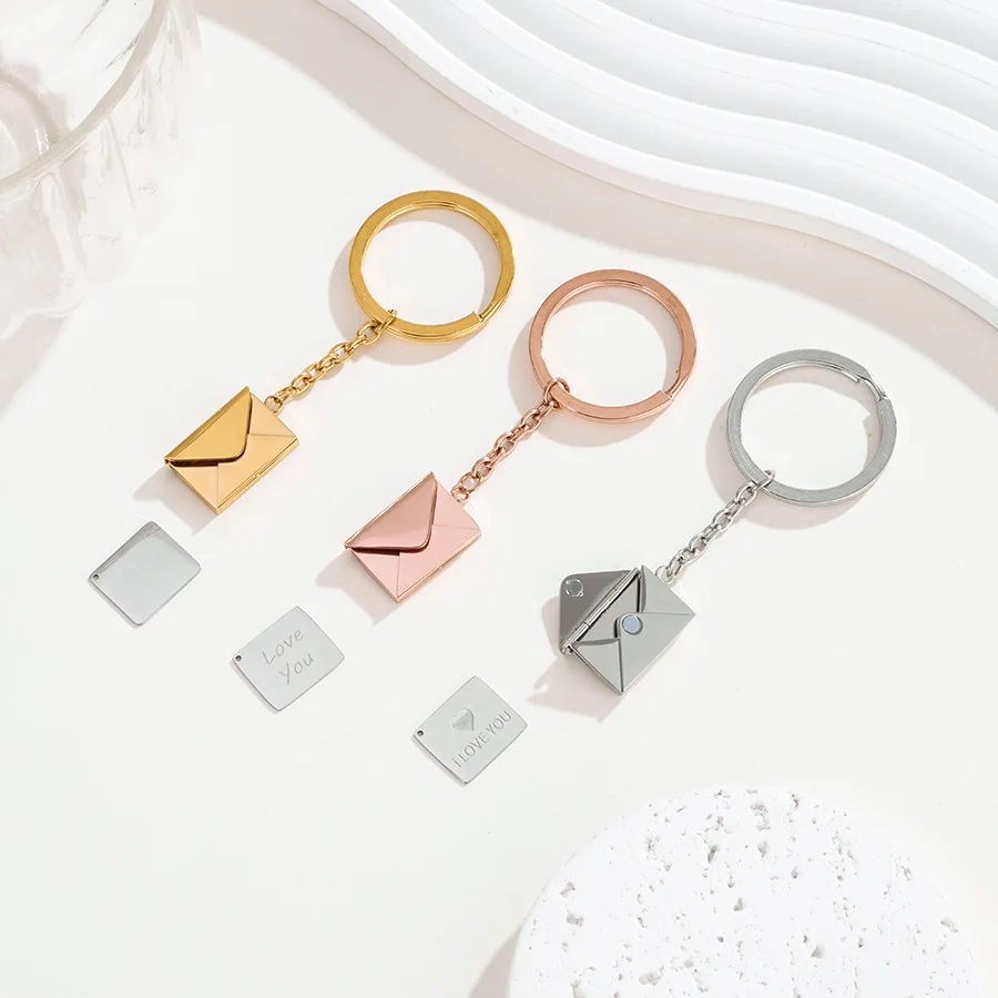 Foreign Trade Envelope Keychain Simple Temperament Elegant Popular Accessories Versatile Female Jewelry Pendant Pendants