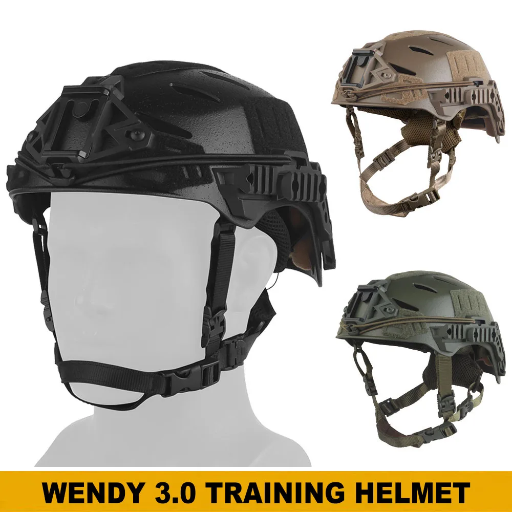 

Wendy Tactical Helmet 3.0 Lightweight Hunting Combat Training Protective Helmet Adjustable Suspension System Airsoft Helmet Gear