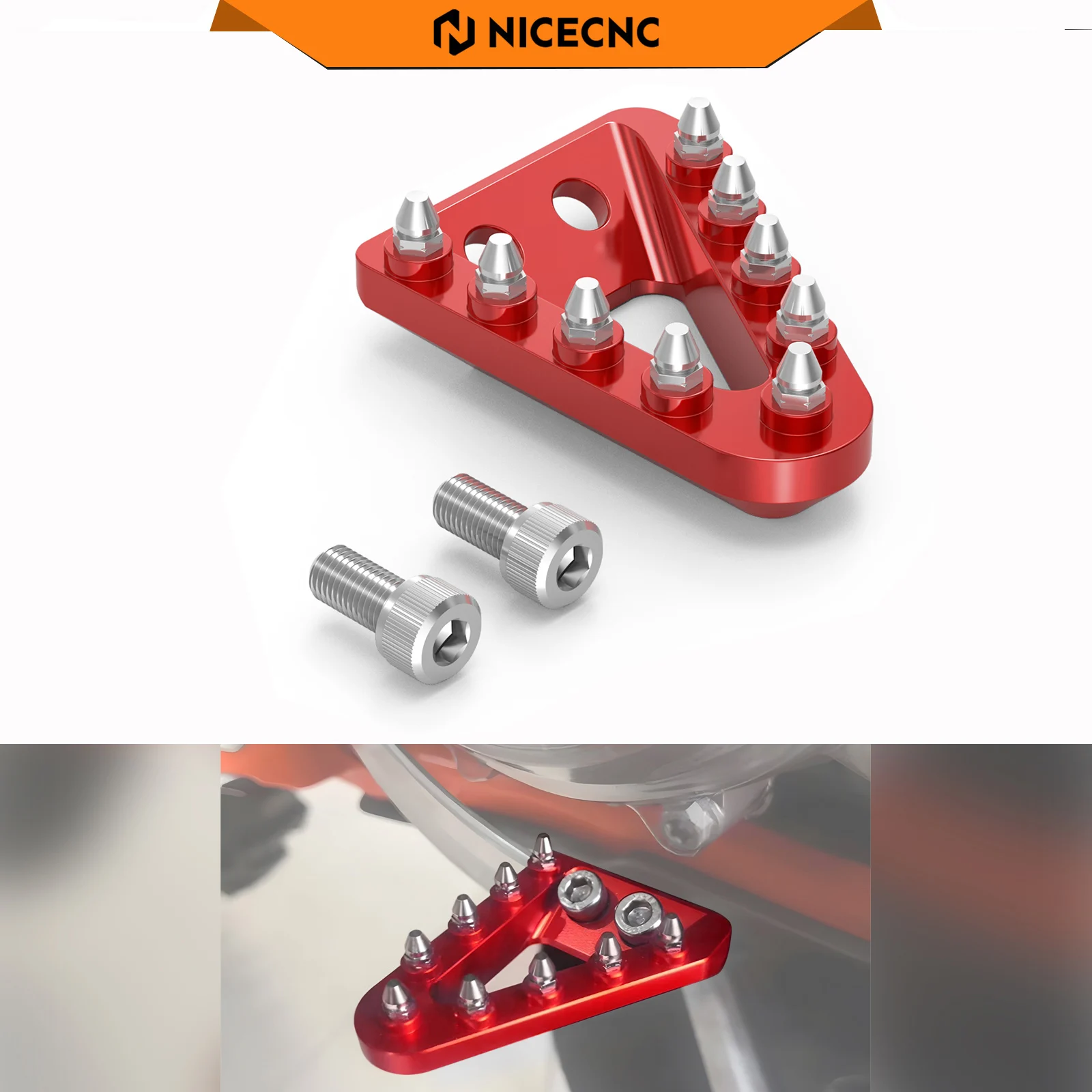 For GASGAS GAS GAS EC250 EC300 EC EX MC 125 150 200 250 300 250F 350F 450F F 2021-2023 Brake Pedal Lever Tip Plate Motorcycle