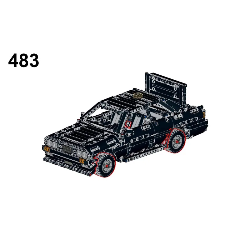 

MOC-132348IconicE30 1982Black Sports Racing Car Building Block Model1023Parts MOC Creative Gift for Boys Children's Birthday Toy