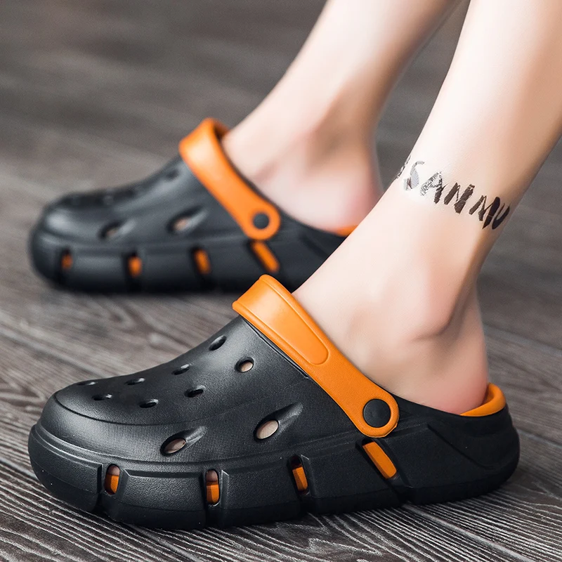 

2026 Summer New Couple Clogs Lightweight Non-Slip Beach Sandals Slippers EVA Soft Sole Platform Outdoor Water Aqua Shoes