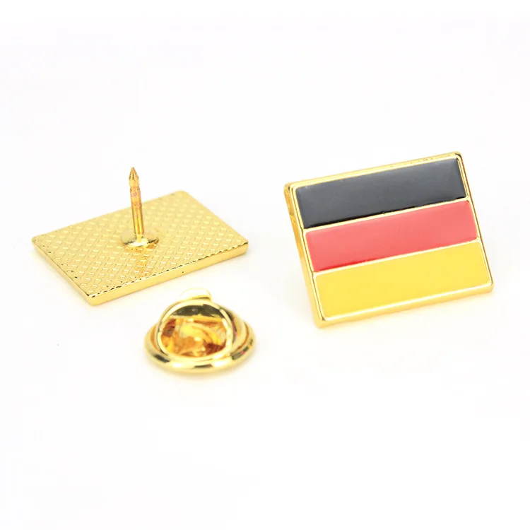 Zinc alloy die-casting metal cartoon national flags, brooch, brooch, German drip oil badge