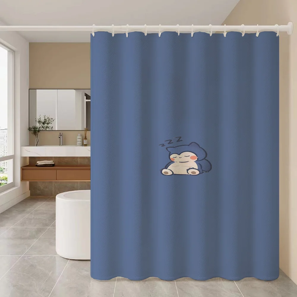 Curtains for Bathroom Shower Curtain Bath Curtain Pokemons Sets Accessories Waterproof Fabric the Set European Products Home