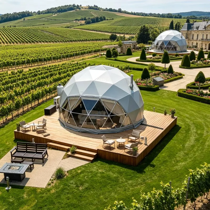 Portable Mini Dome House Capsule Home Prefabricated Building with Smart Design for Luxury Camping Resort and Homestay