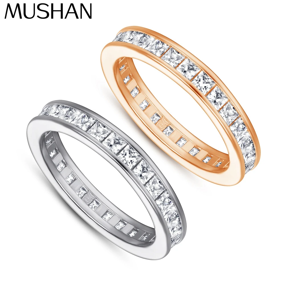 

Ювелирные изделия MuShan: Кольцо из стерлингового серебра 925 пробы с высокоуглеродистым бриллиантом, обручальное кольцо, подарок для лучшей подруги, женские кольца, изысканные ювелирные изделия