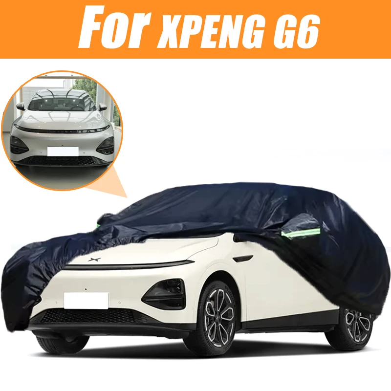 

For XPENG G6 All-Weather Car Covers 6-in-1 Waterproof Dustproof UV Proof Snowproof Scratch Resistant Protection