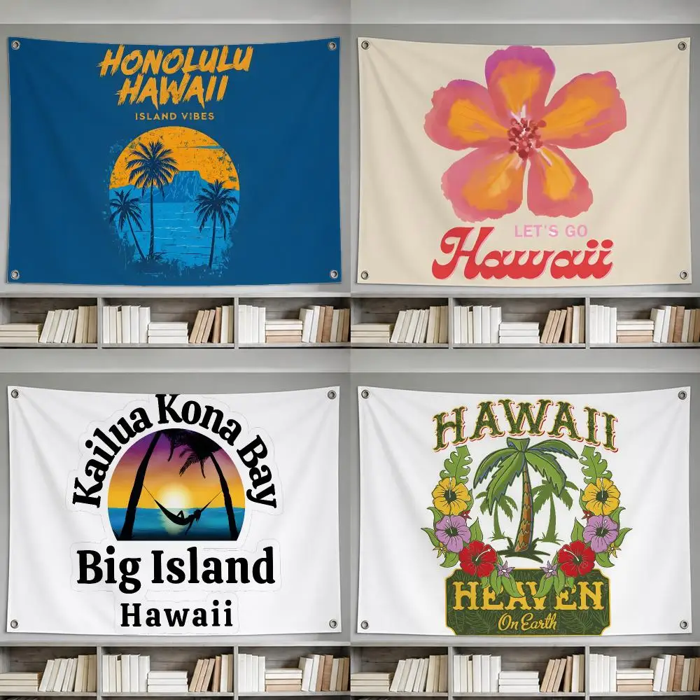 Region Big Island of Hawaii Flags Wall Hanging Decor Banner Flag, Indoor Outdoor Use for Yard Patio