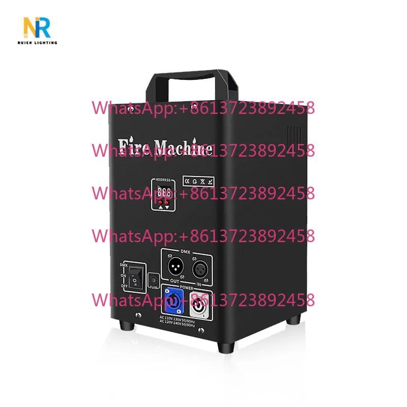 Spectacular Aluminium Flame Column Fire Machine Wedding Shows Manual Control 200W AC 110V-240V Spray Thrower Stage Special