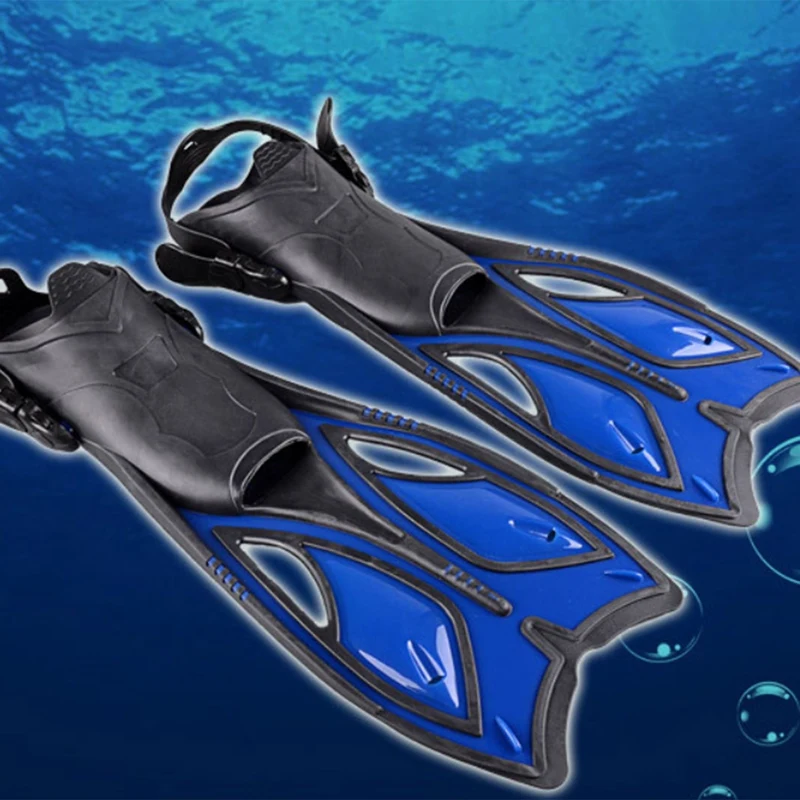 Snorkel Fins Diving Fins With Adjustable Open Heel Scuba Flippers Travel Size Swimming Fins For Adults