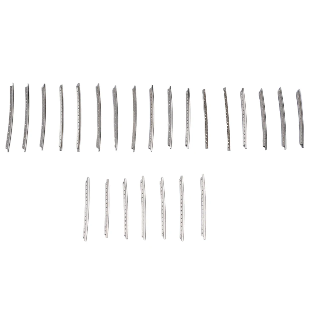 Fil de frettes argentées pour JE2.4 mm, 2.7mm, 2.9mm, matériel de réparation d\'outils de luthier, touche en dégrad, accessoires, 24 pièces