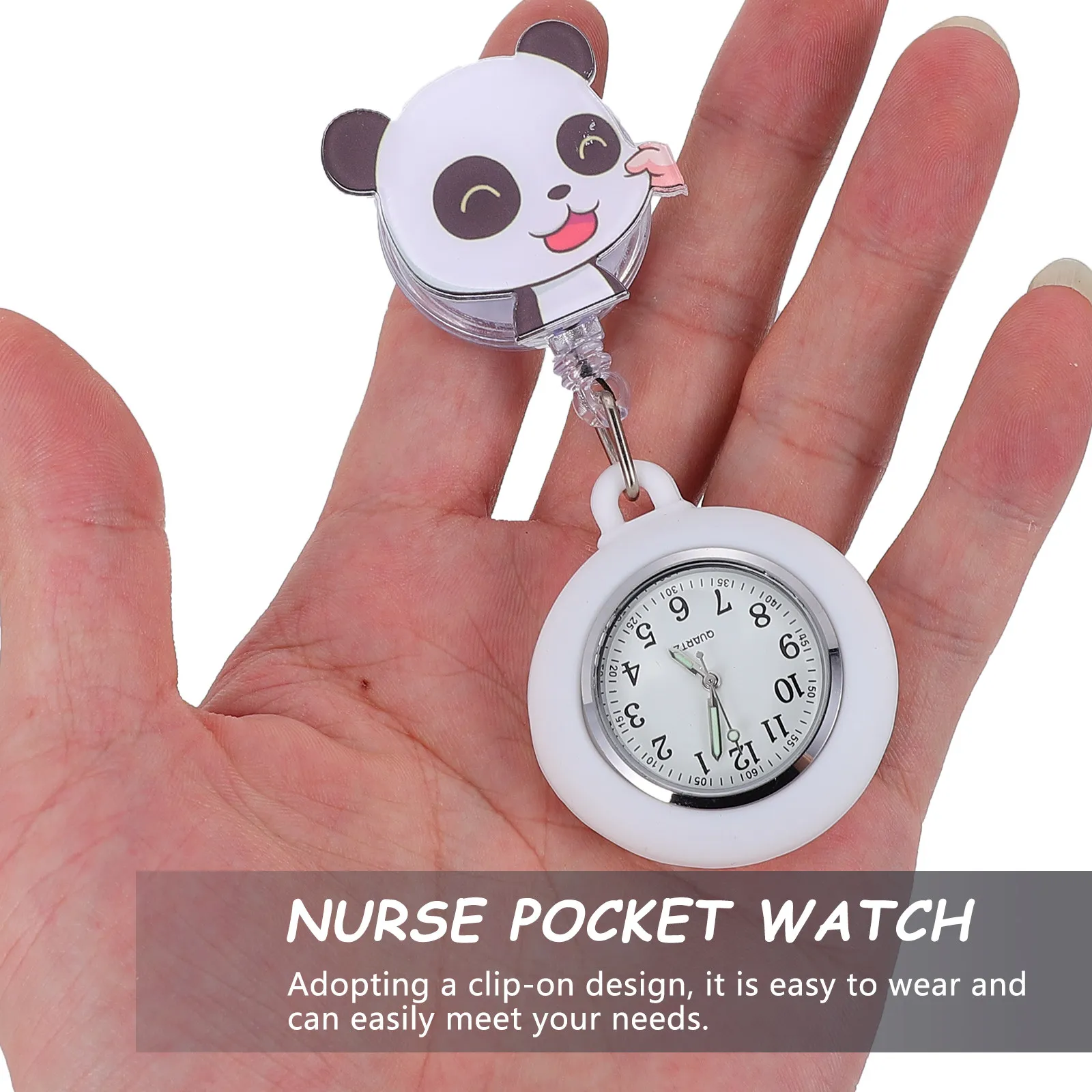 1Pcs Nurse Fob Watch Retractable Clip on Hanging Pocket Shape Nursing Accessories Gift Nurse Watches for Women
