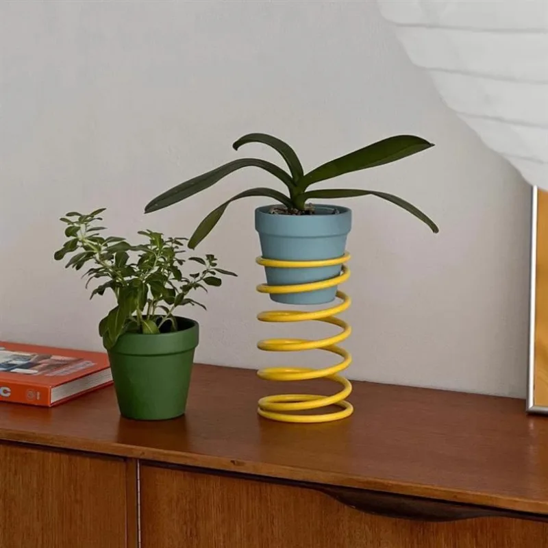 

Trendy Spring Flower Rack Creative Plant Heightening Stand Balcony Greenery Display Storage Modern Plant Stand Decorative