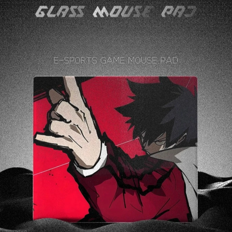 

ATOM Photovoltaic Glass Mouse Pads Customized E-Sports Gaming Mats Laser Engraving Technology Desk Pad PC FPS Mouse Pad Gift