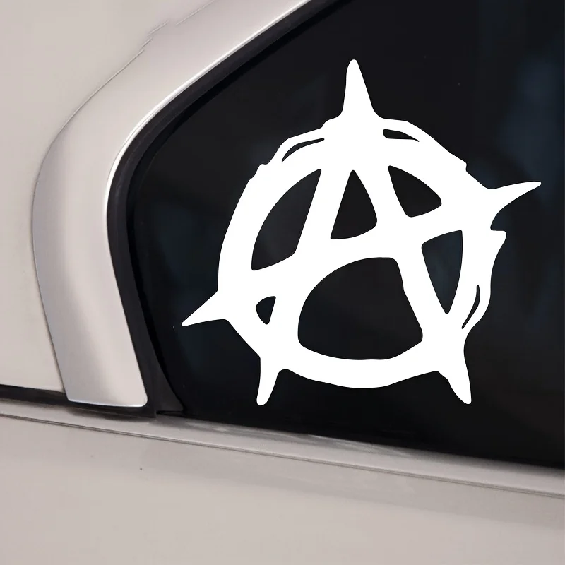

Autoadhésive pour Vitres, Pare-brise, Ordinateurs Portables Autocollant Anarchiste - Design Pentagramme Noir, Décalcomanie