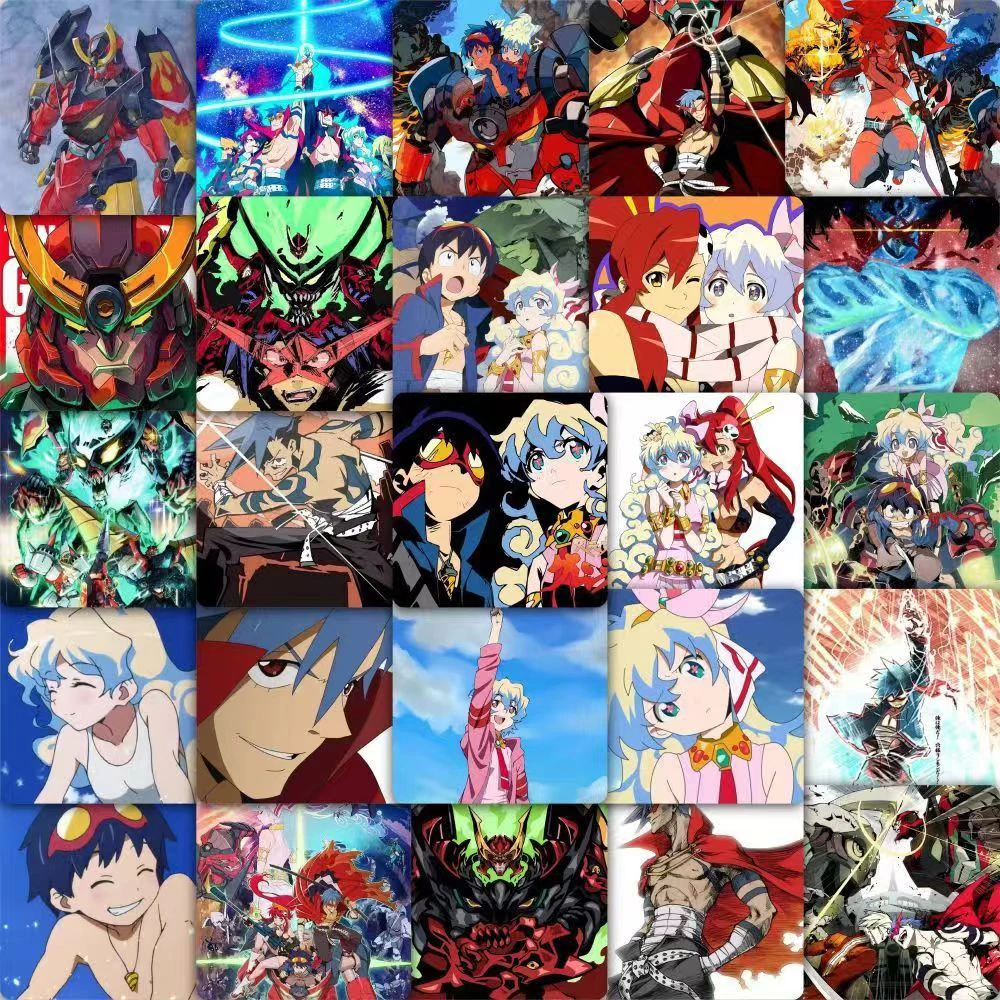 10/30/59pcs Tengen Toppa Gurren Lagann Stickers Nia Simon Anime Sticker Laptop Suitcase Luggage Phone Girls Yoko Cartoon Decals