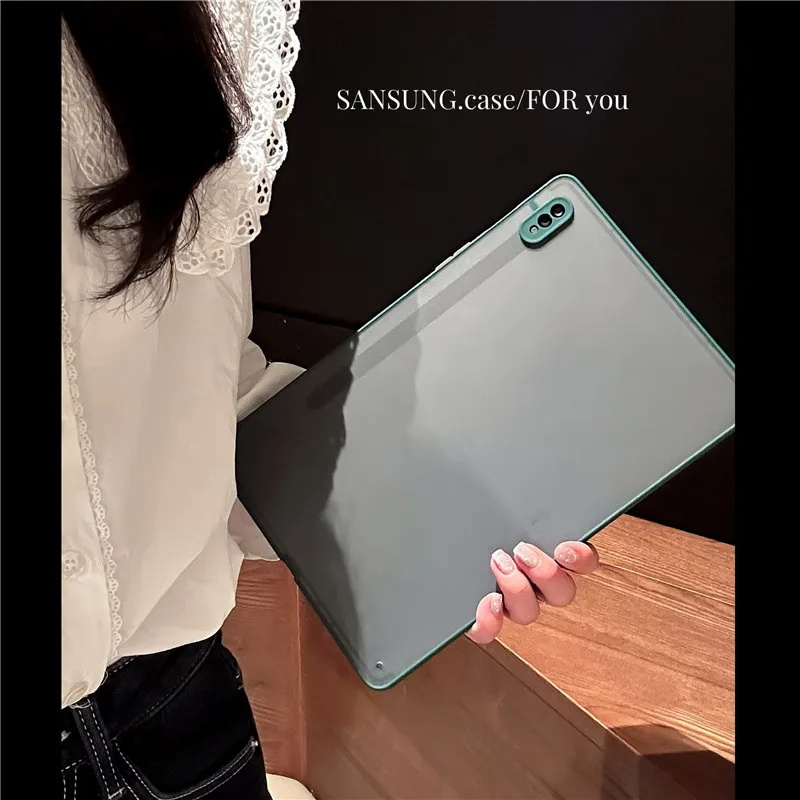 Matt Translucency case for Samsung Galaxy Tab A7lite T225 T290 T295 S6lite P610 P615 S7 S8 T870 Tab X200 A8 10.5 2021Cover