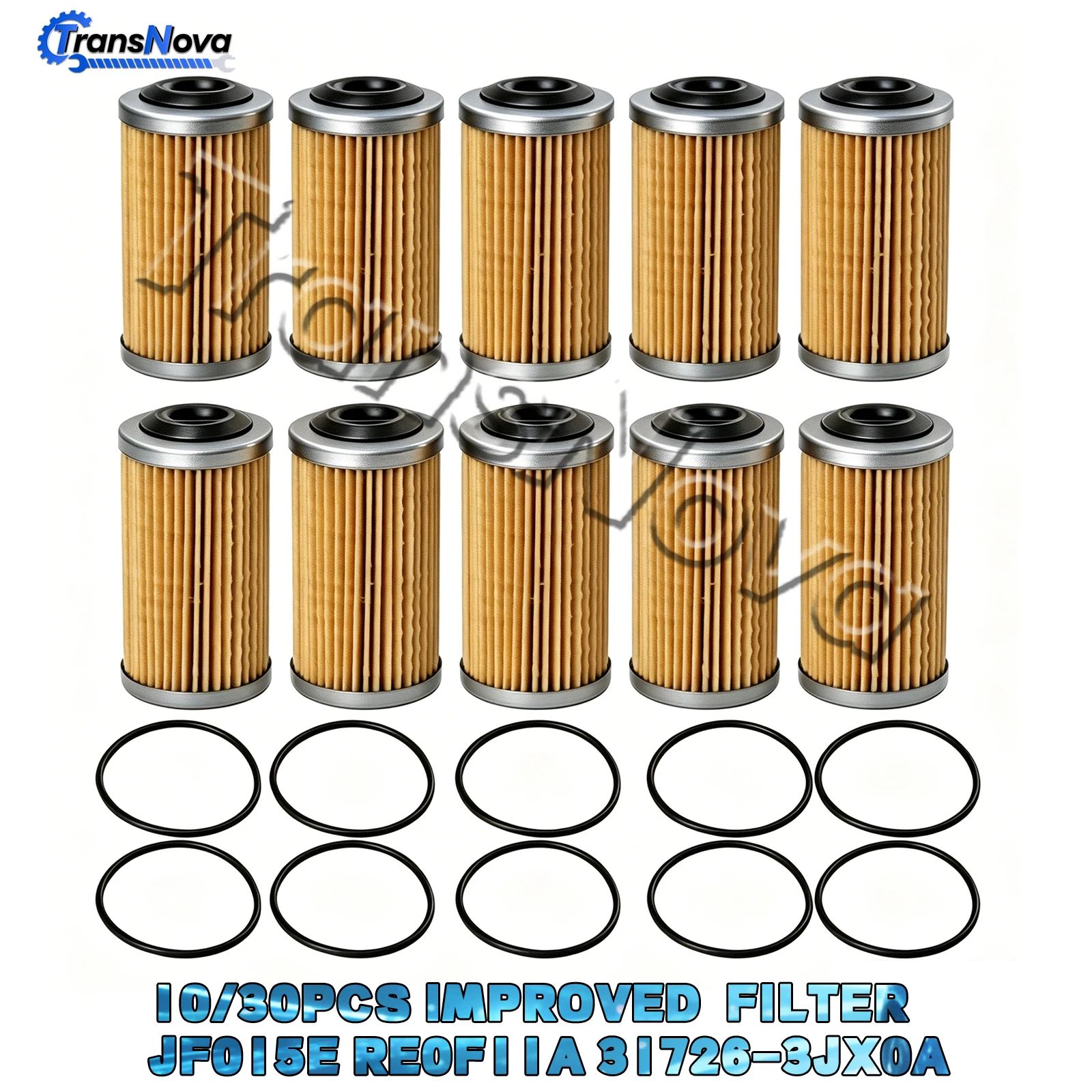 TransNova 10/30 Stück Ultra CVT Getriebeölfilter JF015E RE0F11A 31726-3JX0A für Nissan Versa Sentra Suzuki Mitsubishi – Detail 2