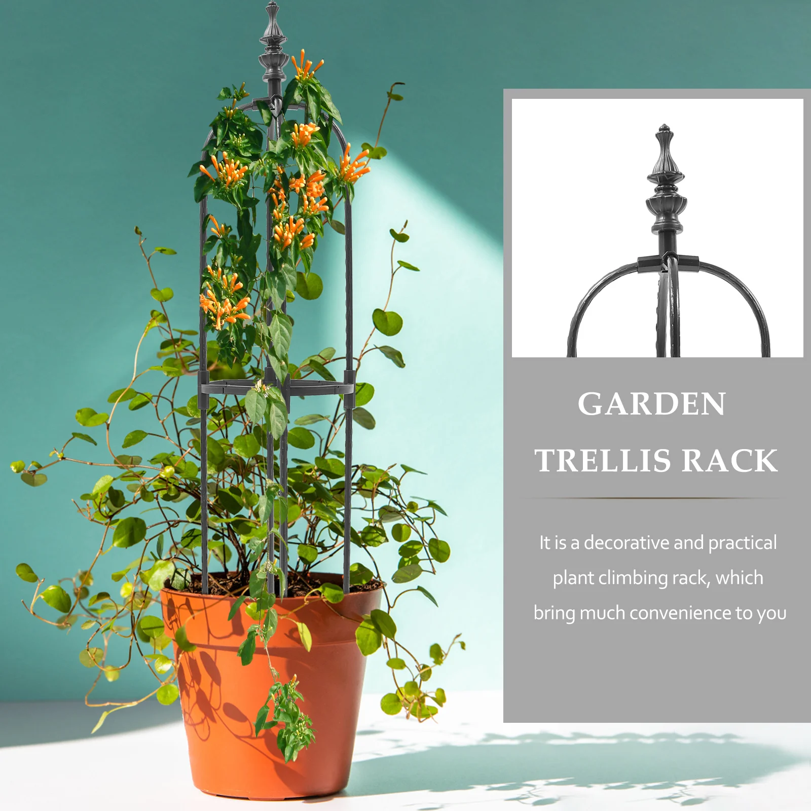 

Garden Climbing Vine Support Trellis Rack Sturdy Plant Climbing Frame Suitable for Outdoor Garden Balcony Vine Plants