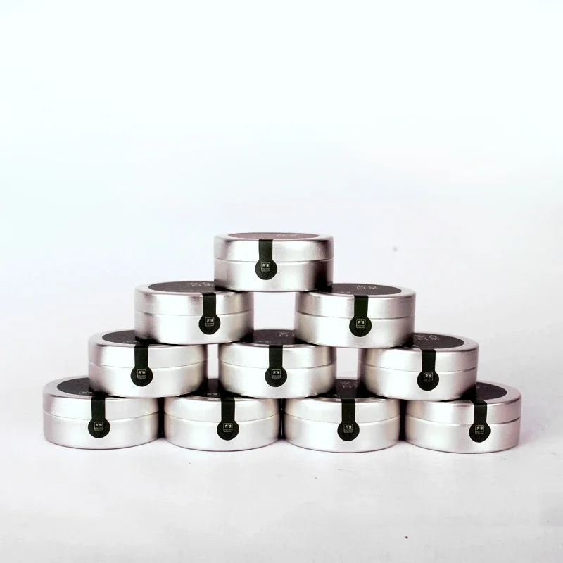 12 pcs Aluminum Cosmetic Jar Makeup Box Mini Tea Tin Jar Sealing Jar Travel Refillable Bottle Nail Art Lip Balm Spices Storage B