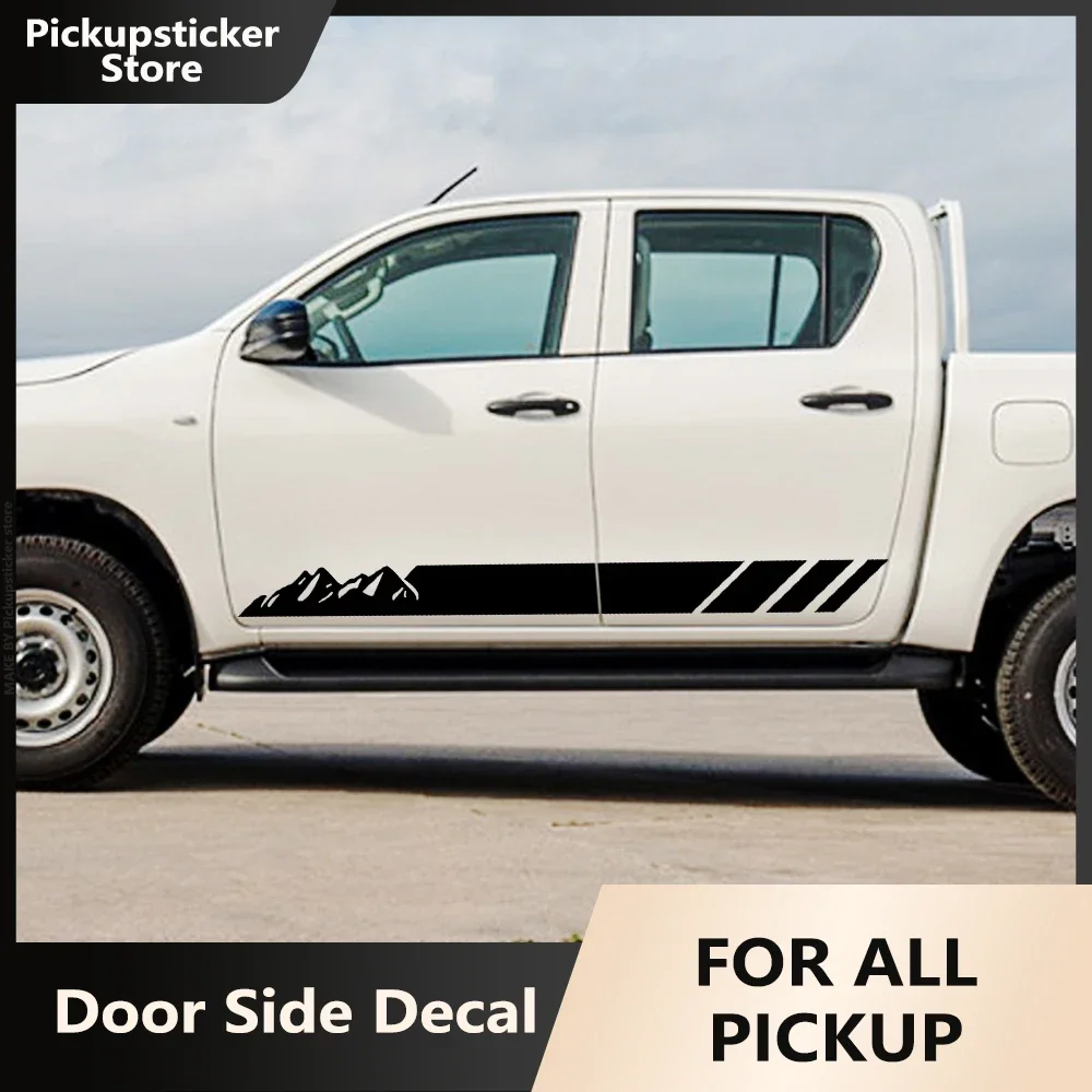 

Pickup Door Side Sticker Graphics Decal For Ford F150 Chevrolet Silverado Toyota Hilux Tacoma Mitsubishi L200 Dodge RAM 1500