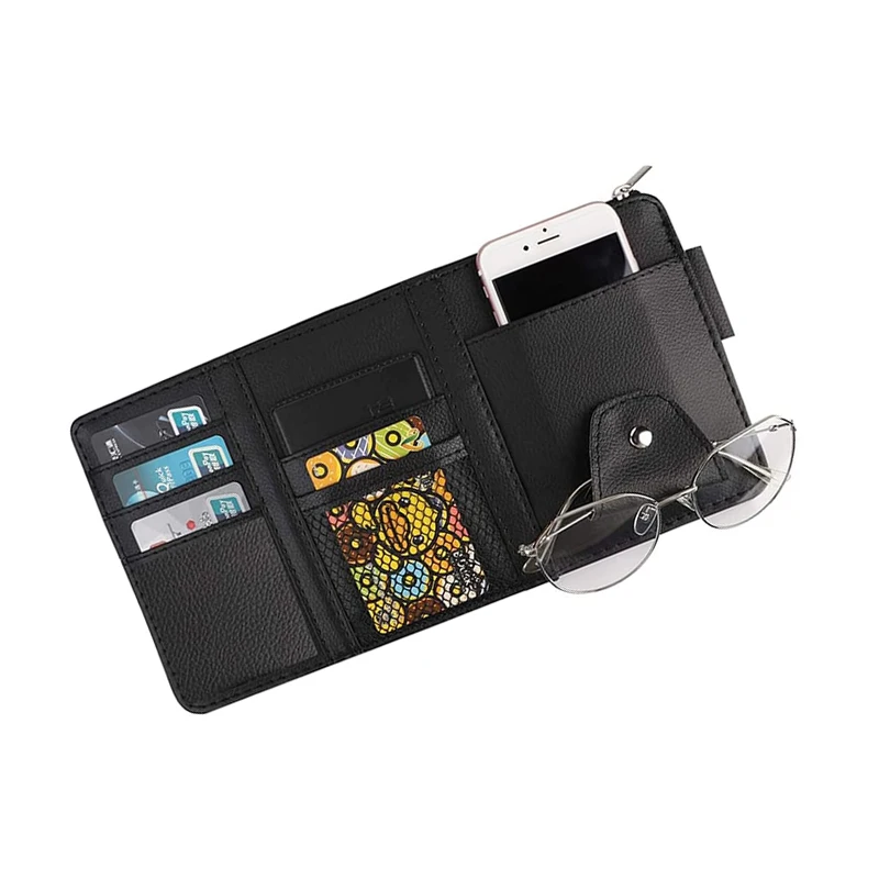 

Dream Car HomeУльтратонкий универсальный органайзер из искусственной кожи для грузовика, внедорожника, солнцезащитного козырька для автомобиля, для карт, регистрации, документов, ручки, ключ