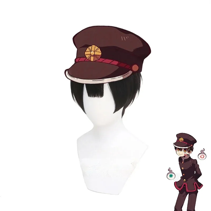 

Jibaku Shounen Hanako Kun Косплей Парики Hanako Kun Косплей Парик Короткие черные термостойкие синтетические волосы Хэллоуин