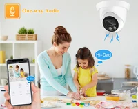 New 4K 8MP IP Camera Audio Outdoor POE H.265 Onvif Wide Angle 2.8mm AI Color Night Vision Home CCTV Video Surveillance Security 4