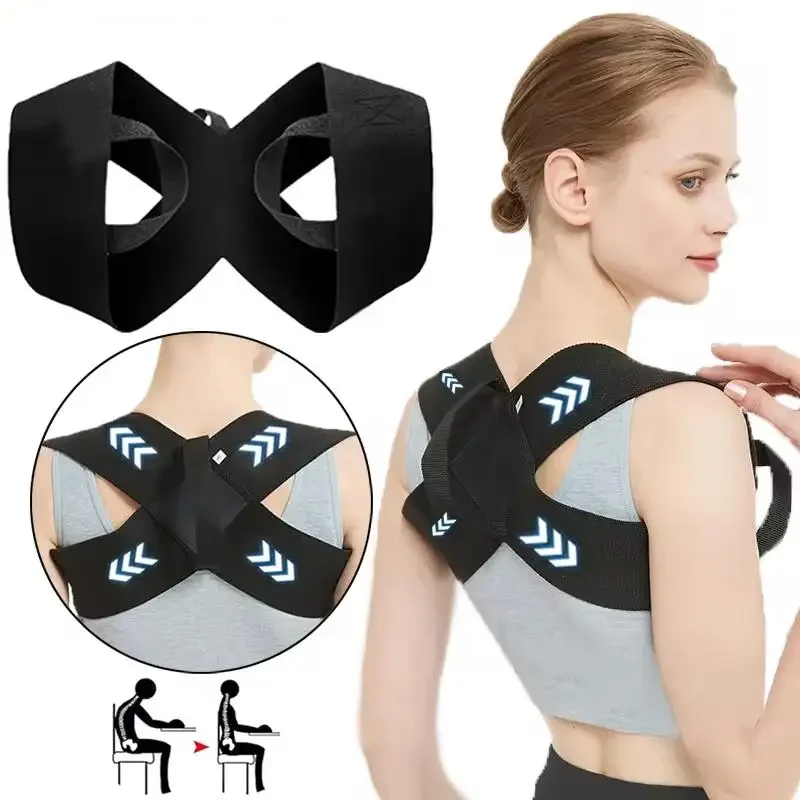 Back Posture Corrector for Men and Women, Adjustable Straightener for Mid, Upper Spine Support, Back Brace for Scoliosis and Hun