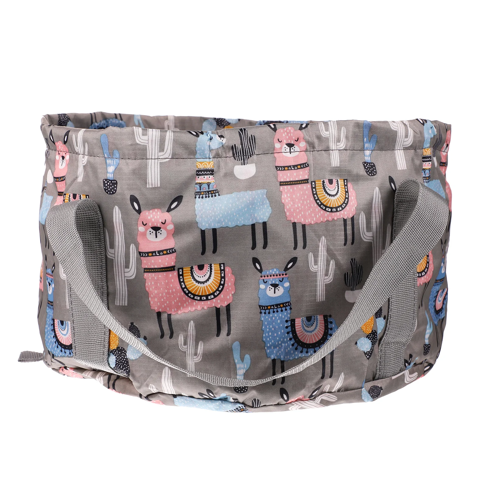 1 قطعة حوض القدم المحمولة القابلة للطي 21L مقاوم للماء النايلون في الهواء الطلق القدم تمرغ حوض السفر التخييم دلو للماء متعددة الأغراض