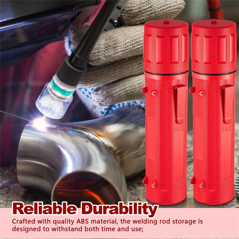 

AB34-4 Pcs Electrode Rod Storage Tube 14 Inch Welding Rod Storage Airproof Welding Rod Container Waterproof