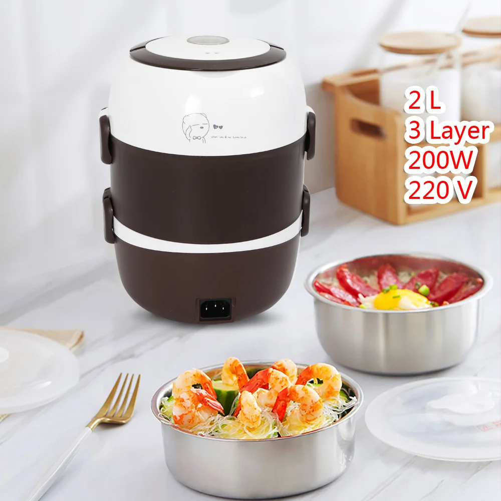 Heating Lunch Box for Office Workers Electric Food Artifact lunch box steamed rice with rice heat preservation portable