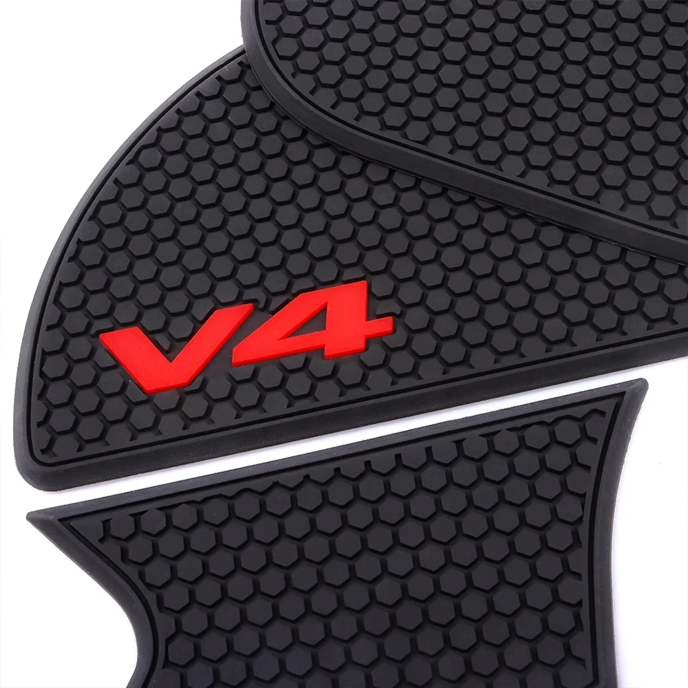 

Для Panigale V4 2025 Panigale V4S 2025 2026, резиновая наклейка, боковая накладка на бак мотоцикла, наклейки против царапин, аксессуары