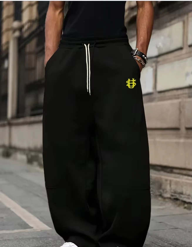 American Knife Street Men's/Kids Printed Wide-leg Pants, US Dollar Logo Sports Long Pants, Cool and Trendy Autumn Men's Gifts