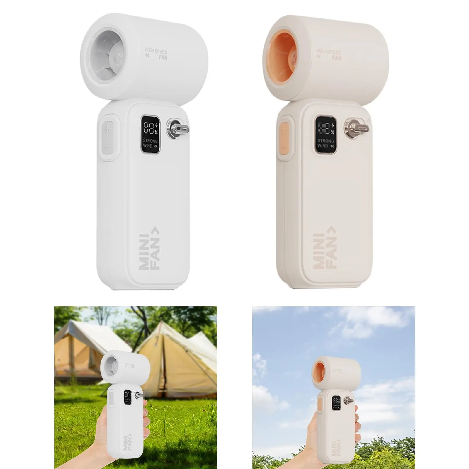 ターボハンドファン速度調整可能ポータブル充電式ハンドヘルドポケットミニ女性男性旅行女の子屋内キャンプ