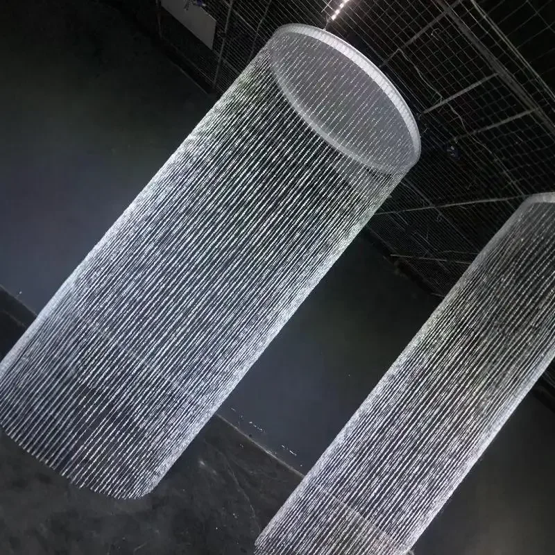 Wedding wedding round stage hall beaded curtain butterfly new hanging ceiling tassel prop pendant string curtain evening